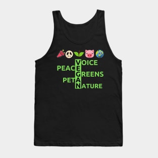 Vegan inspirational quote design Tank Top